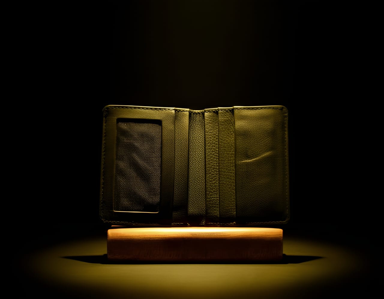 TrustCarries Premium Black Croc Leather Wallet for Men 