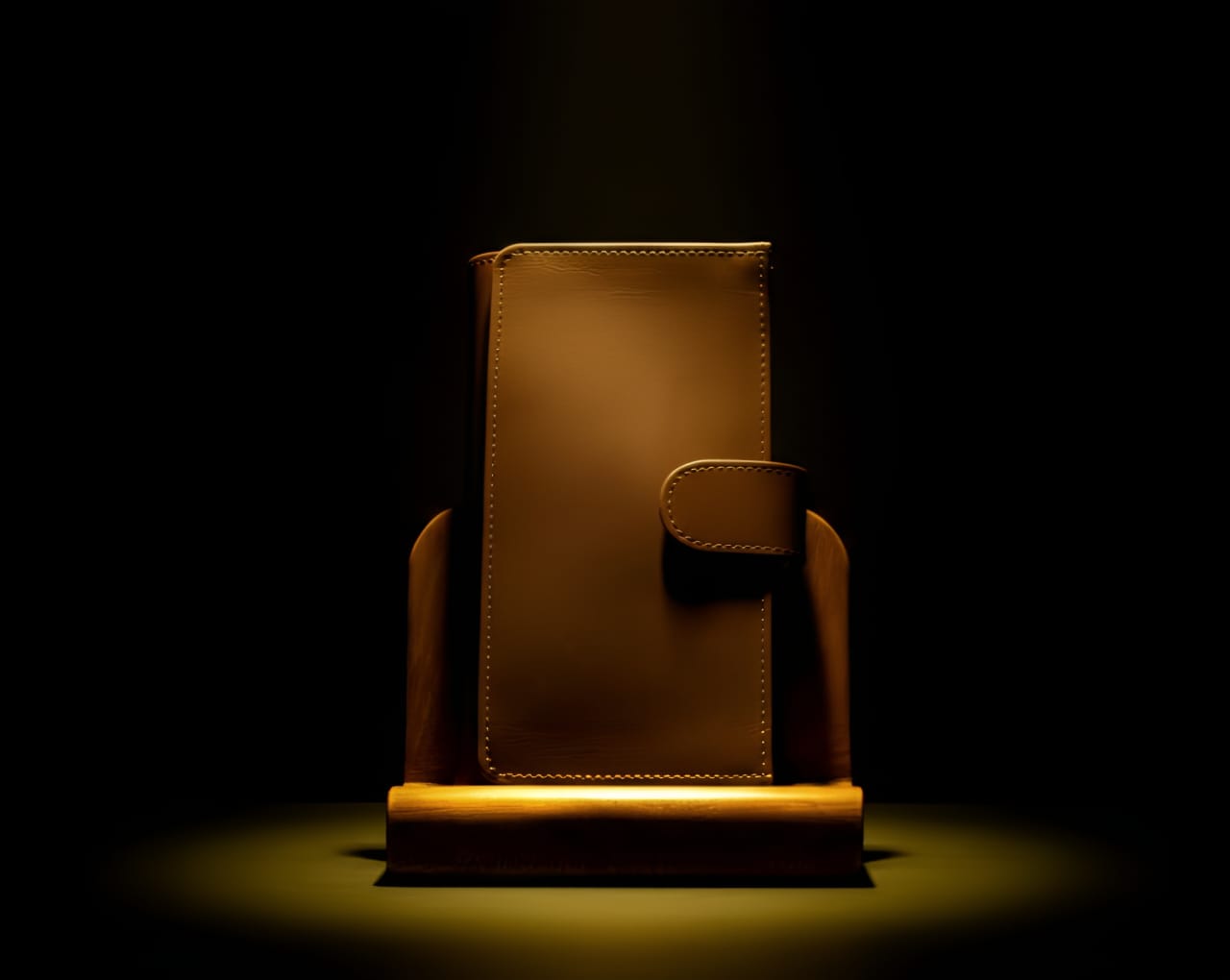 Trust Carries Brown Cow Leather Long Wallet Two Mobile Lopy Wallet side 