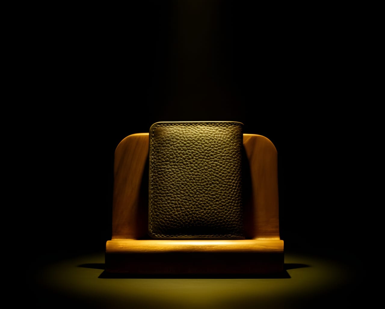 Trust Carries Mehroon Cow Leather Cardholder Front View
