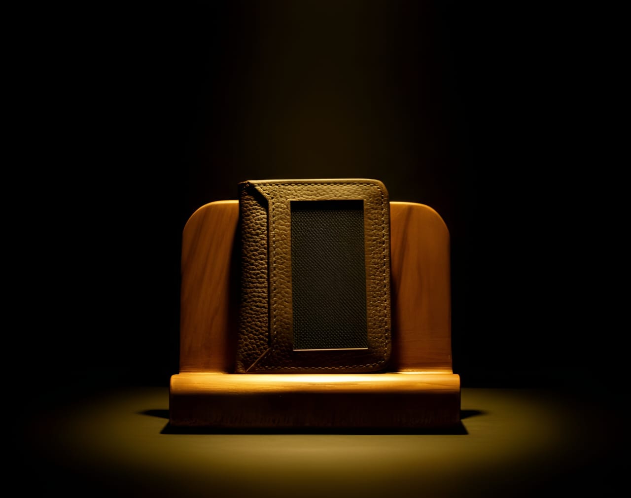 Trust Carries Mehroon Cow Leather Cardholder Side View