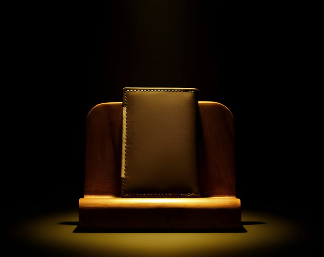 Trustcarries Brown Cow Mehran Leather Cardholder Front