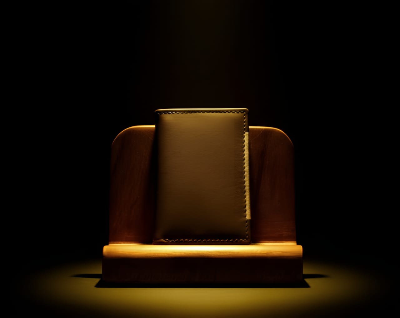 Trustcarries Brown Genuine Leather Cardholder Detail