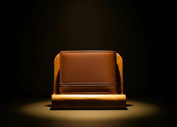 Trustcarries Brown Sheep Double Thread Leather Wallet for Men front