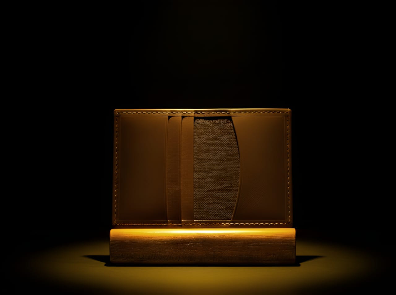 Trustcarries Brown Slim Leather Card Wallet Interior
