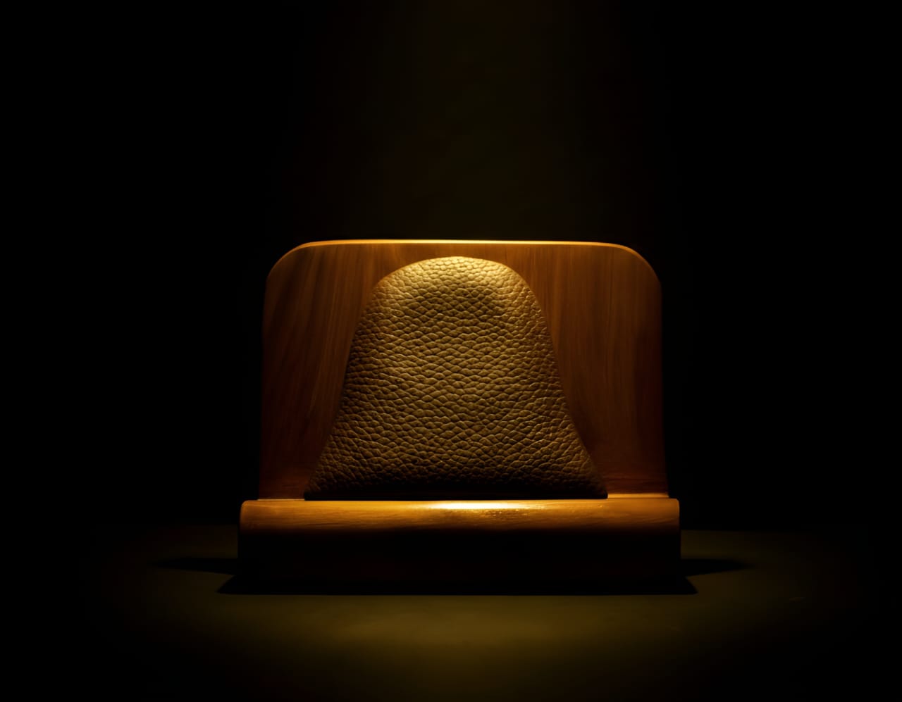 Luxury wooden desk clock for office table