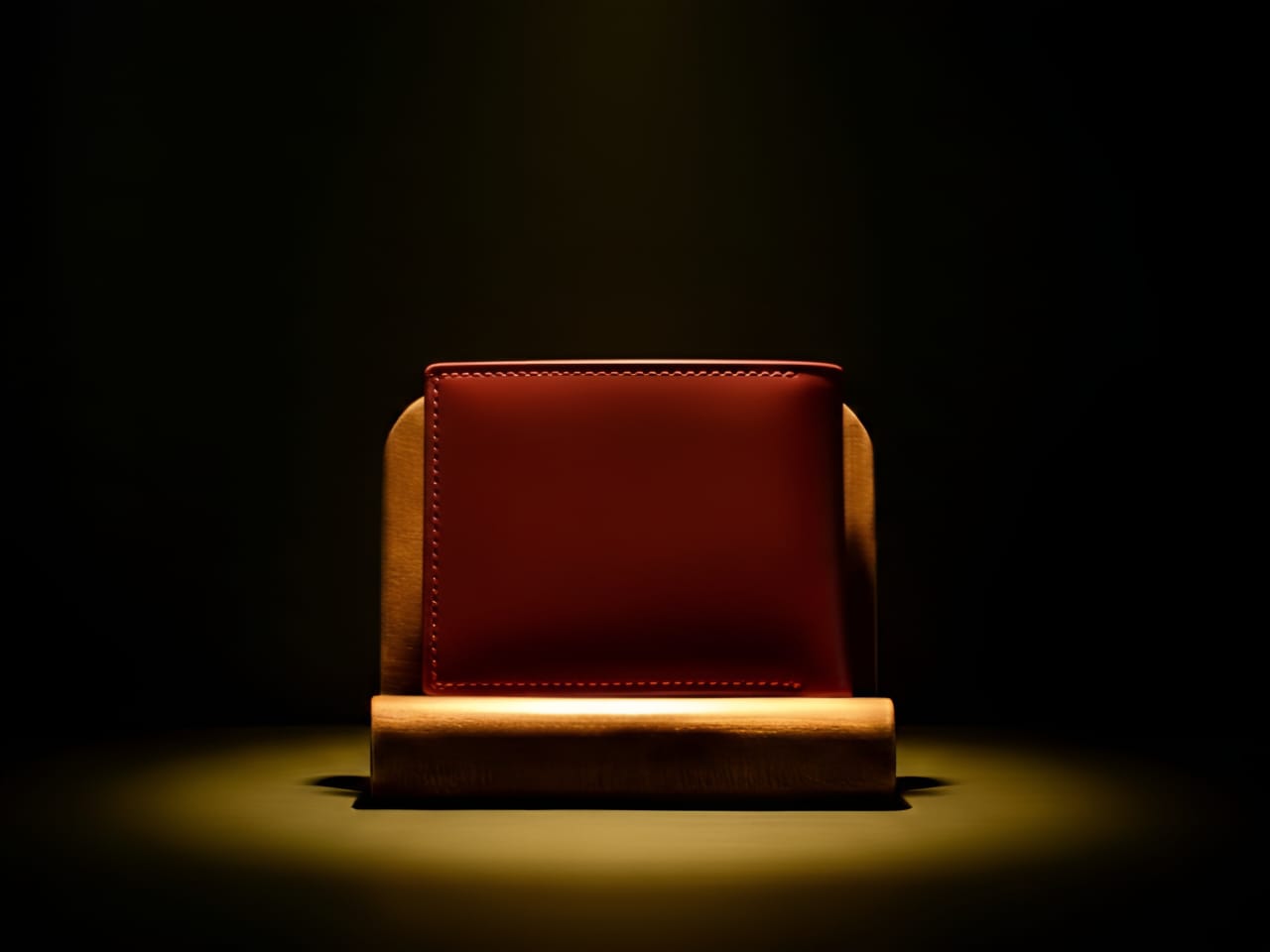 Trustcarries Mehroon Cow Leather Book Style Wallet Front
