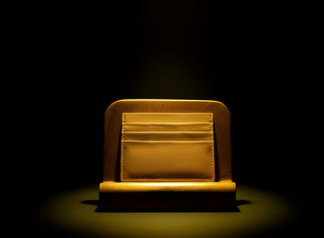 Trustcarries Mimosa Leaf Cow Leather Cardholder Front View